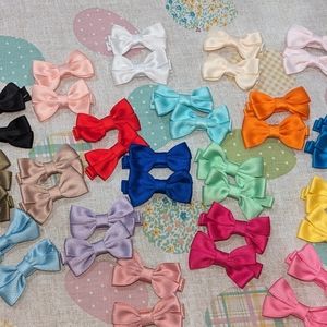Lot of pair hair bows for girl many colors